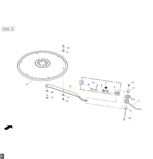 AGCO Tine Arm Durable OEM Replacement for Forage Equipment | AG-FEL200259