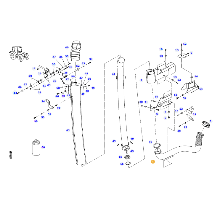 AGCO | Exhaust Pipe | AG-H716201101100