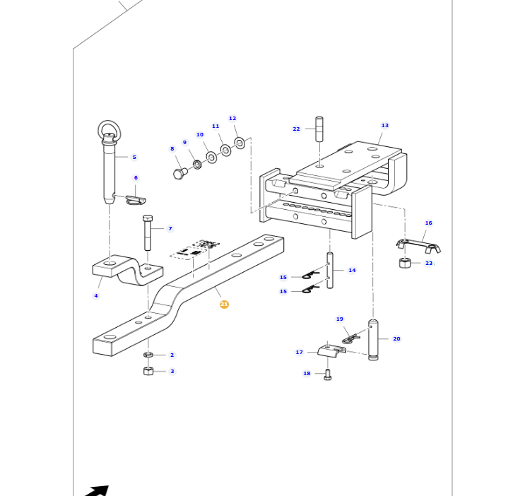 AGCO | Drawbar | AG-2281C00401