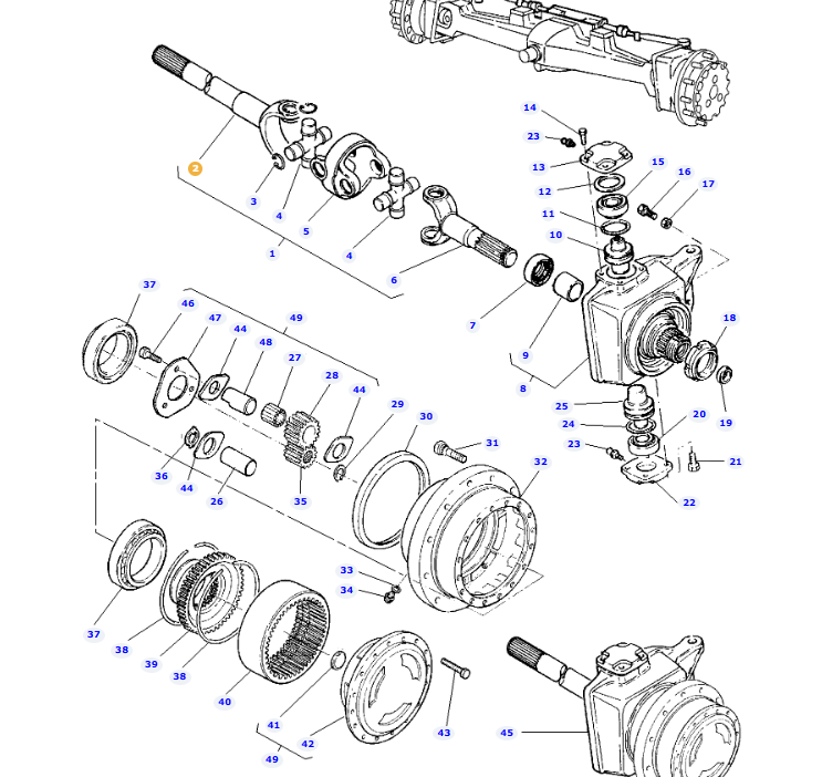 AGCO Axle Shaft Fork Shaft OEM Transmission Component | AG-3764050M1