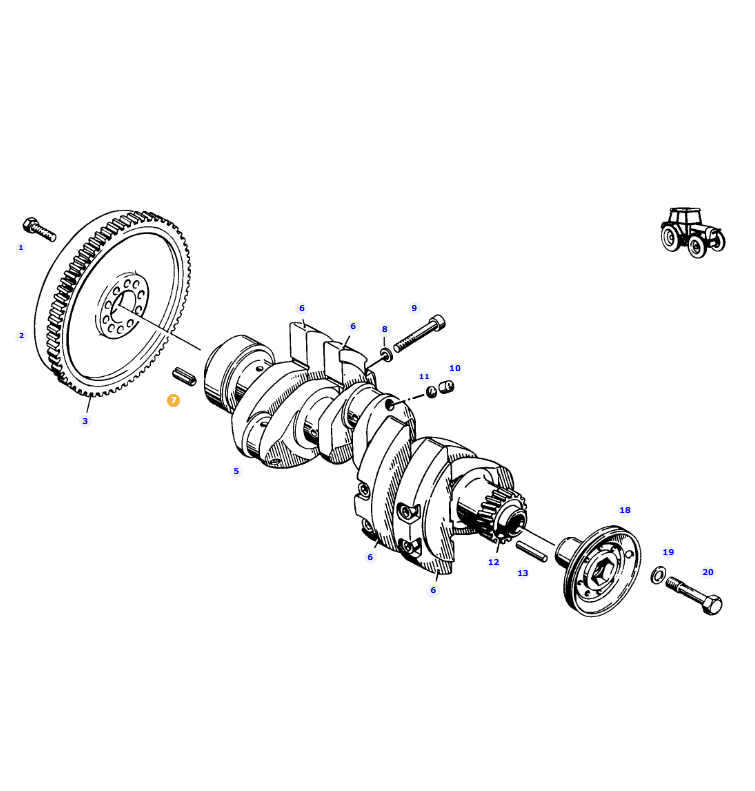 AGCO | Tensioning Pin | AG-X500628046000