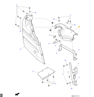 AGCO Exhaust Shield Durable Heat Protection for Tractors | AG-ACW714510B