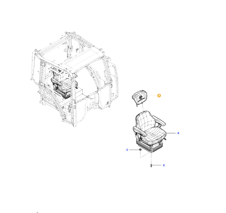 AGCO | Backrest Extension | AG-Acx402873A