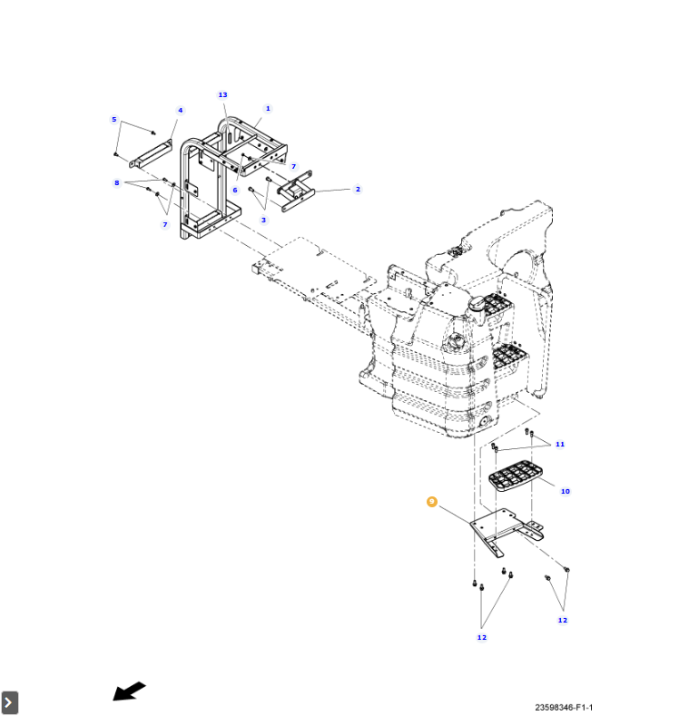 AGCO Bracket OEM Heavy-Duty Mounting Support for Tractors | AG-ACW250154B
