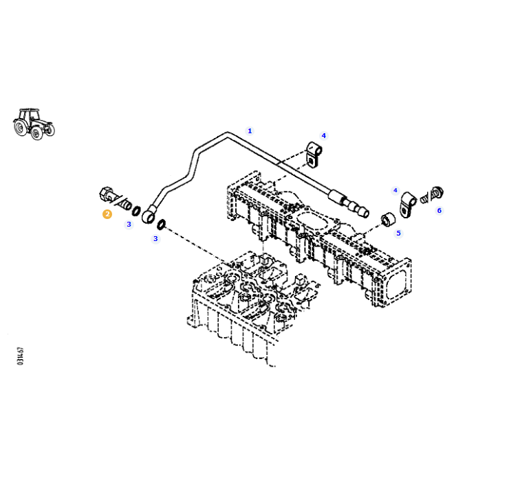 AGCO Banjo Bolt Reliable Hydraulic Connection for Equipment | AG-F100001119237