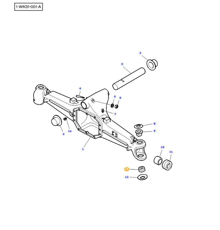 AGCO | Thrust Bearing, Front Axle | AG-3785465M1
