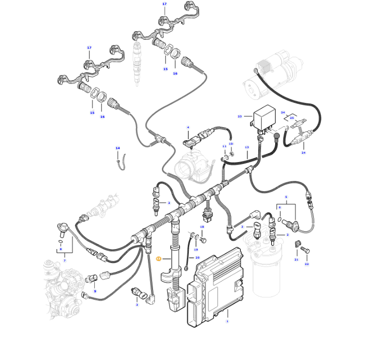 AGCO | Engine Wire Harness | AG-V837084961