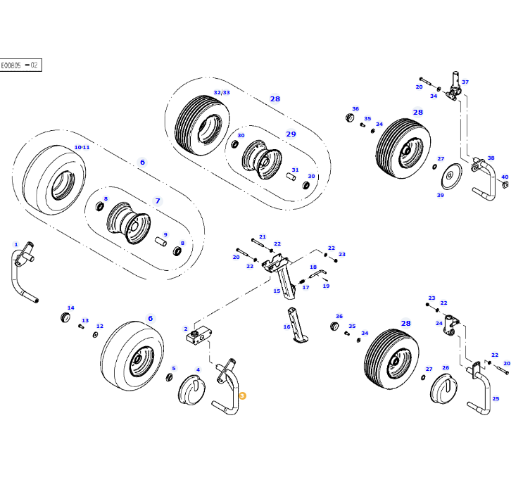 AGCO Axle Replacement for Wheel Components | AG-FEL154402