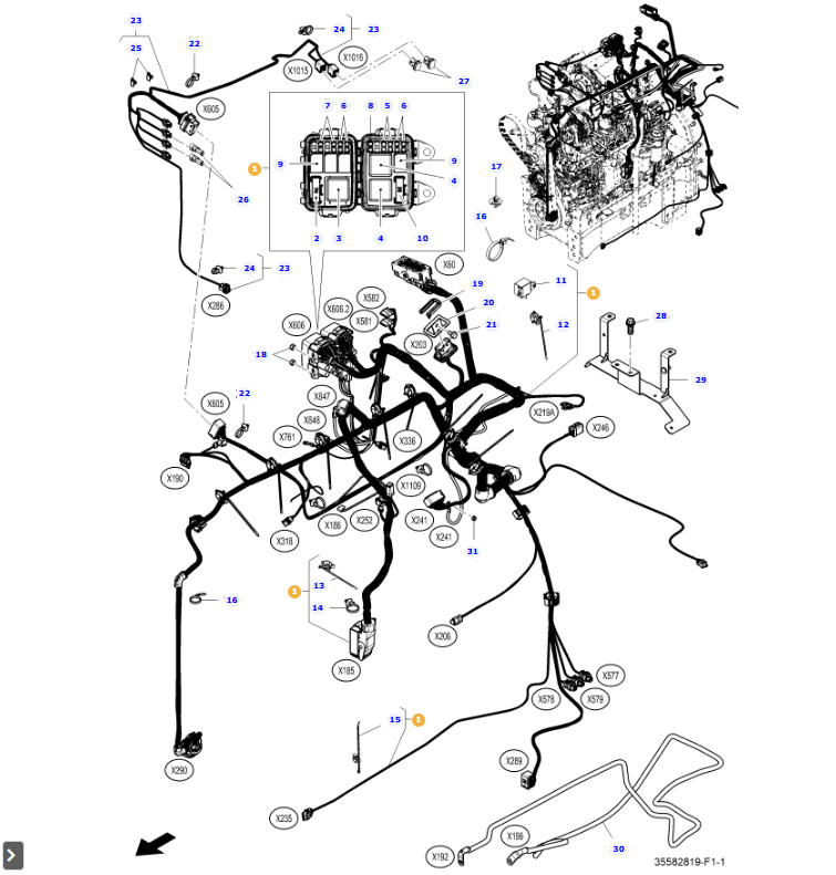 AGCO | Wiring Harness | AG-Acx3831400