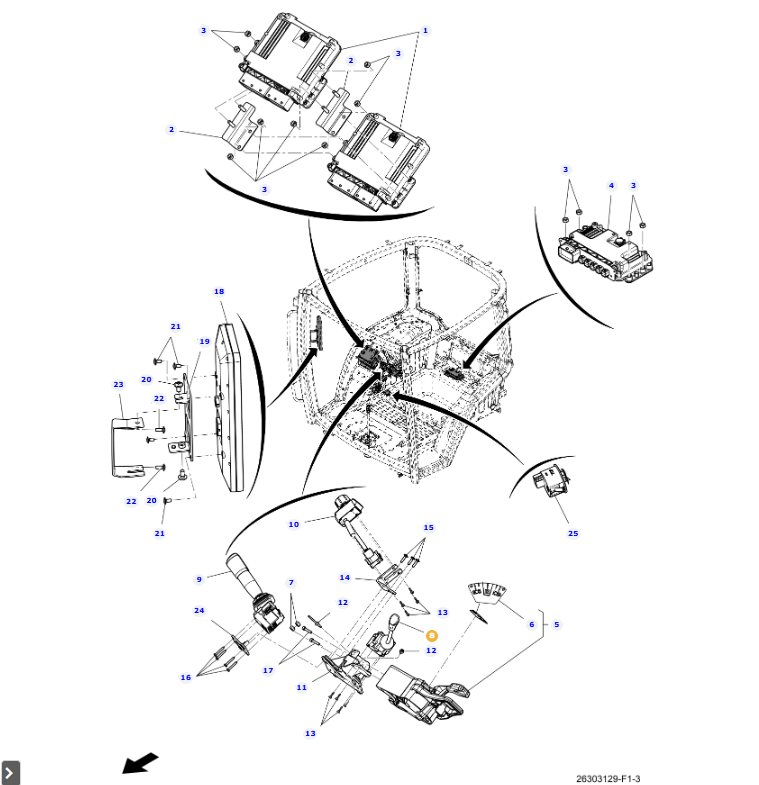 AGCO Combi Switch OEM Precision Control Component for Tractors | AG-ACW425791B