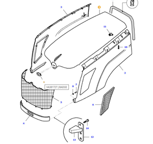 AGCO | Engine Bonnet | AG-Va205496