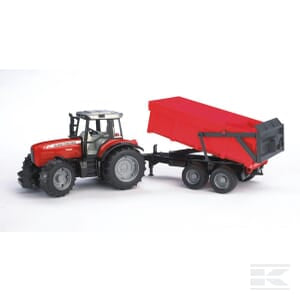 MF 7480 Tractor with Trailer – 1:16 Scale Farm Model | U02045