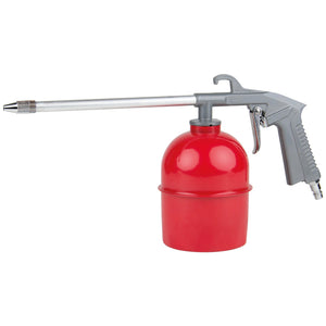 The SIP Trade Engine Cleaning Gun (model SIP-02143) by SIP is a red and gray handheld device featuring a metal nozzle, trigger, and durable aluminum pot, ideal for general-purpose cleaning.