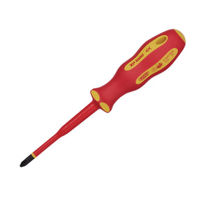 Draper Xp1000® Vde Slimline Cross Slot Screwdriver, No.2 X 100mm - 965SLIMCS - Farming Parts