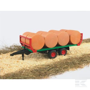 Roundbale Trailer with 8 Bales – 1:16 Scale, Durable & Playable | U02220