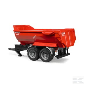 Krampe halfpipe tipping trailer tandem axle - U02225