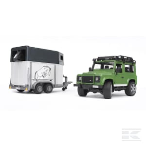 Land Rover Defor with horse box - U02592