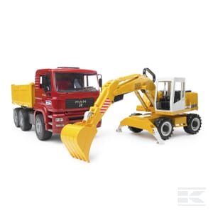 MAN Constuction truck and Excavator - U02751