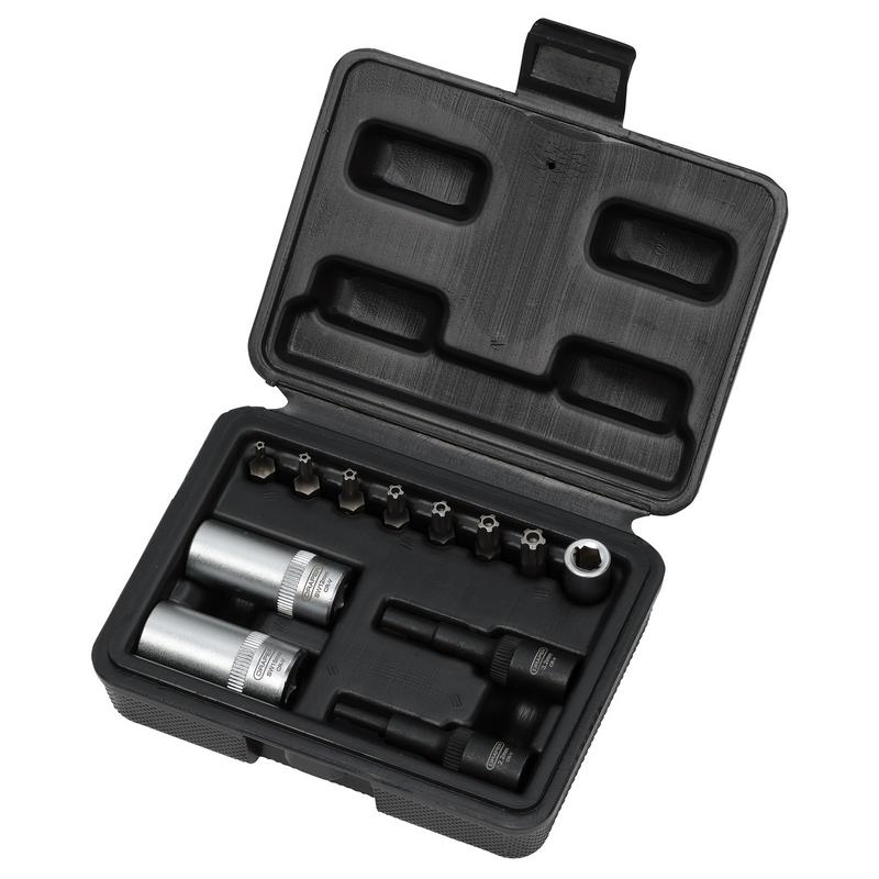 Air Conditioning and ECU Tool Kit, 1/4" Sq. Dr. (12 Piece)