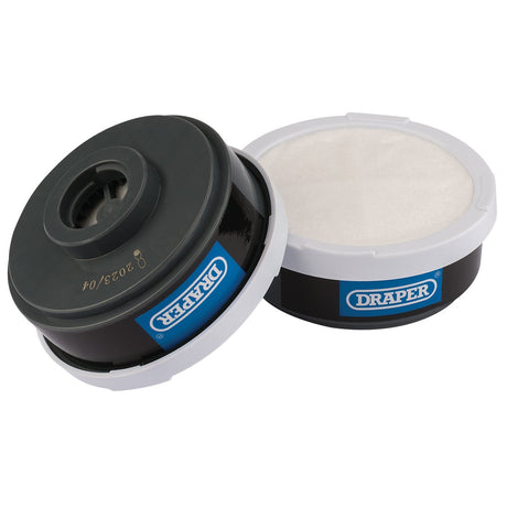 Draper Spare A1P2 Filters (2) For Combined Vapour And Dust Respirator 03030 - CFA1P2 - Farming Parts