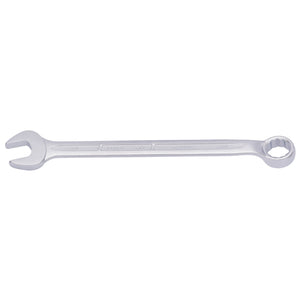 The Draper Elora Long Whitworth Combination Spanner, 5/16" - 205W-5/16 by Draper features a metal combination wrench with an open-end on one side and a bi-hexagon ring on the other, crafted from chrome vanadium steel for enhanced durability and corrosion protection.