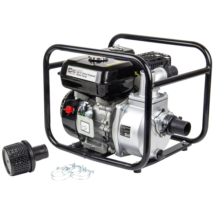 SIP 2" Petrol Water Pump 7hp 550L/min Heavy-Duty Frame SIP-03933