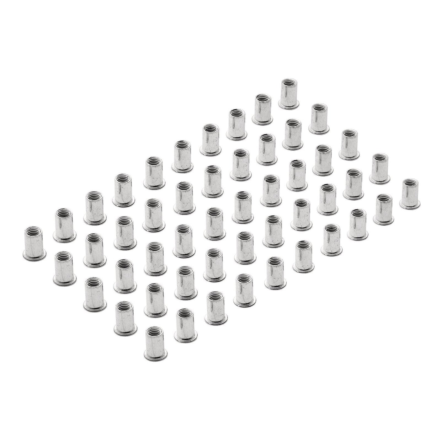 Draper Zinc Plated Threaded Insert Rivet Nuts, M10 X 1.5mm (Pack Of 50) - RIVNUT10 - Farming Parts