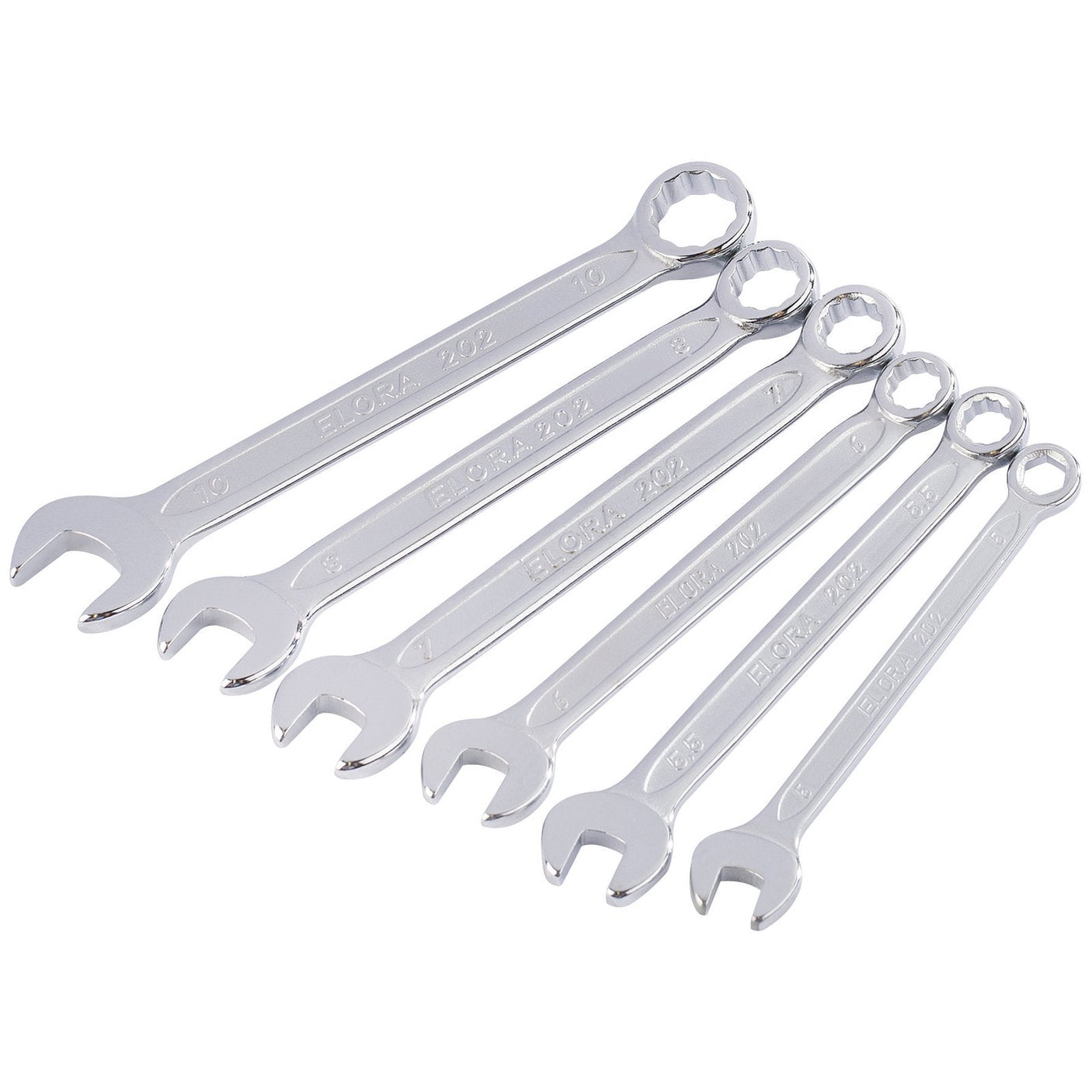 Draper Elora Midget Metric Combination Spanner Set (6 Piece) - 202 /6/MM.P - Farming Parts