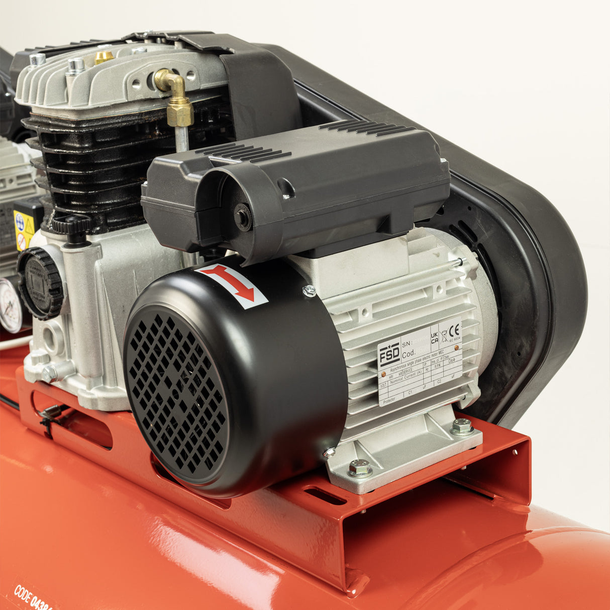 TIGREN 270ltr Tandem Belt-Driven Compressor 230v Heavy-Duty SIP-04386