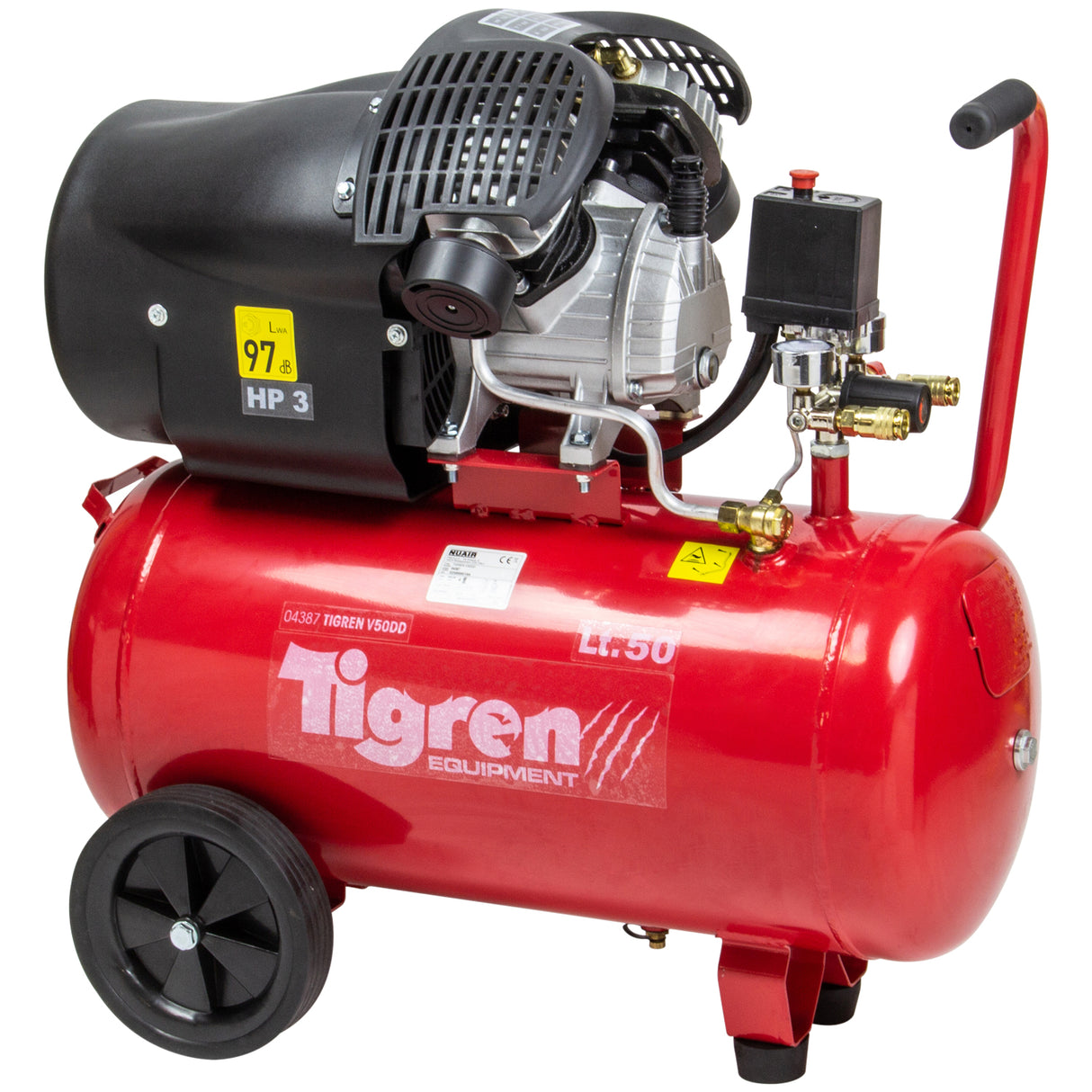 TIGREN V50DD 3HP Direct Drive 50ltr Air Compressor – SIP-04387
