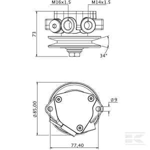 Fuel Pump for Deutz Diesel Engines – M16/M14 Thread – 04503573KR
