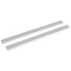 Two Draper Pair Of Spare Blades For 36312 - YBPT254SB, long and rectangular, positioned parallel to each other on a white background.
