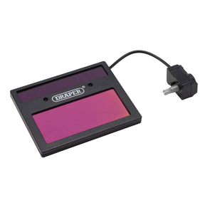 A Draper Filter For Use With Welding Helmet (Stock Nos. 02513, 02514, 02515 - AWHVS-RF-F) features a solar-powered filter with a convenient, connected adjustment knob.