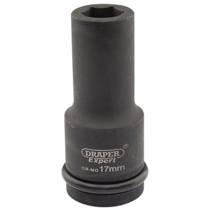 Draper Expert Hi-Torq&#174; 6 Point Deep Impact Socket, 3/4" Sq. Dr., 17mm - 419D-MM - Farming Parts