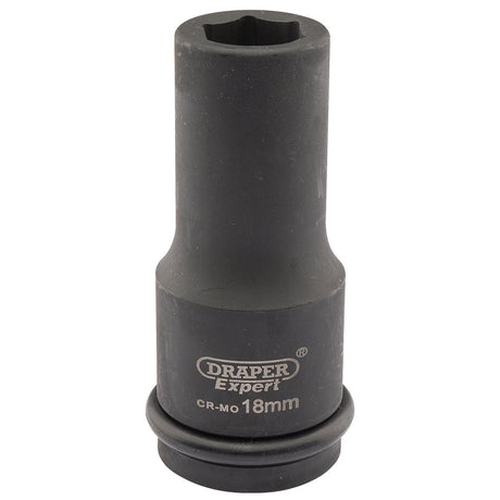 Draper Expert Hi-Torq&#174; 6 Point Deep Impact Socket, 3/4" Sq. Dr., 18mm - 419D-MM - Farming Parts