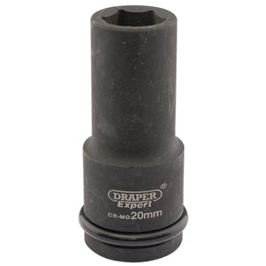 Draper Expert Hi-Torq&#174; 6 Point Deep Impact Socket, 3/4" Sq. Dr., 20mm - 419D-MM - Farming Parts