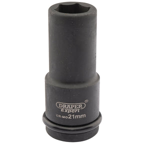 Draper Expert Hi-Torq® 6 Point Deep Impact Socket, 3/4" Sq. Dr., 21mm - 419D-MM - Farming Parts