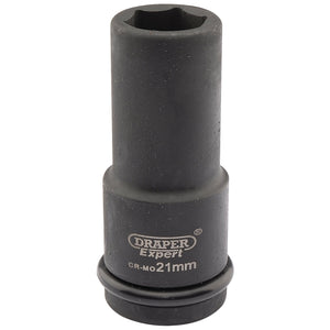 Draper Expert Hi-Torq&#174; 6 Point Deep Impact Socket, 3/4" Sq. Dr., 21mm - 419D-MM - Farming Parts