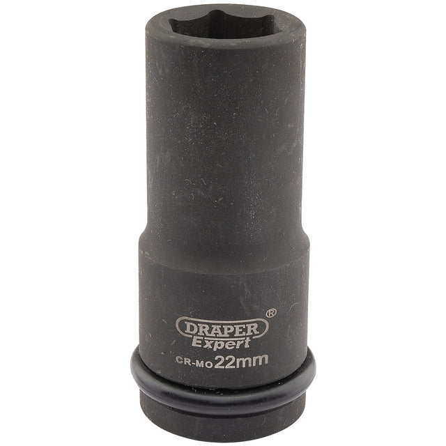 Draper Expert Hi-Torq&#174; 6 Point Deep Impact Socket, 3/4" Sq. Dr., 22mm - 419D-MM - Farming Parts