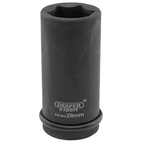 Draper Expert Hi-Torq® 6 Point Deep Impact Socket, 3/4" Sq. Dr., 28mm - 419D-MM - Farming Parts