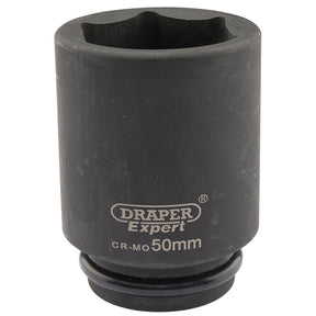 Draper Expert Hi-Torq® 6 Point Deep Impact Socket, 3/4" Sq. Dr., 50mm - 419D-MM - Farming Parts