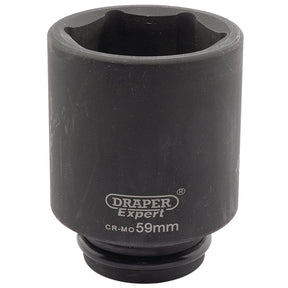 Draper Expert Hi-Torq® 6 Point Deep Impact Socket, 3/4" Sq. Dr., 59mm - 419D-MM - Farming Parts