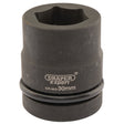 A Draper Expert Hi-Torq® 6 Point Impact Socket, 1" Square Drive, 30mm - 425-MM, with hexagonal opening and O-ring.