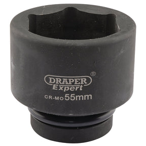Draper Expert Hi-Torq® 6 Point Impact Socket, 1" Sq. Dr., 55mm - 425-MM - Farming Parts