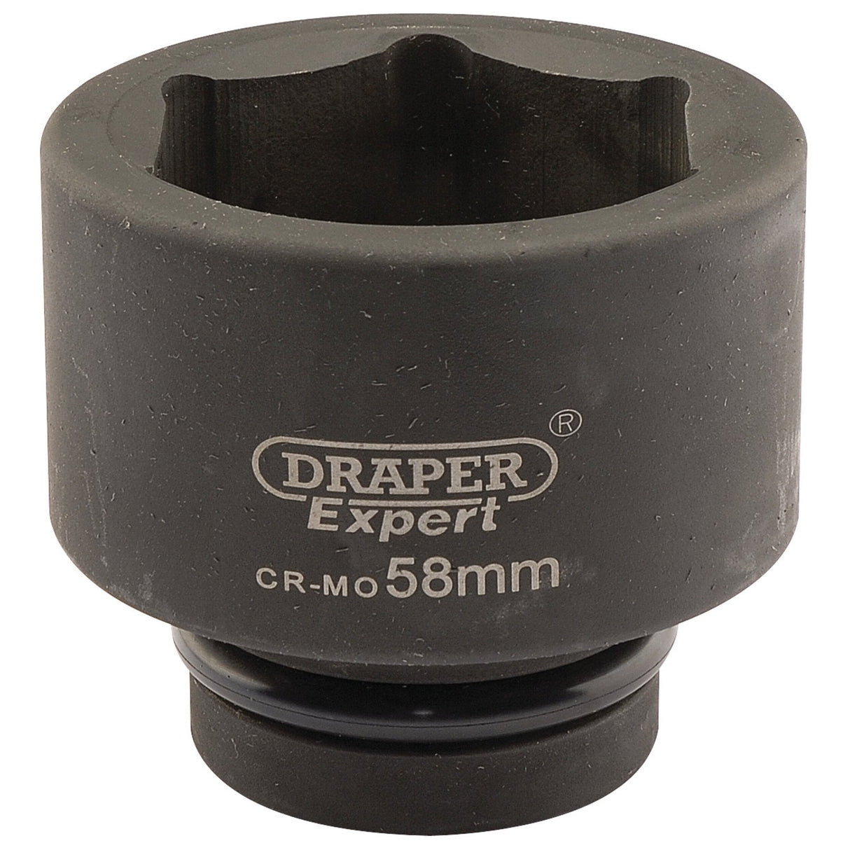 Image of a Draper Expert Hi-Torq® 6 Point Impact Socket, 1" Sq. Dr., 58mm - 425-MM, made from durable chrome molybdenum and designed for heavy-duty applications, perfect for use with impact wrenches.