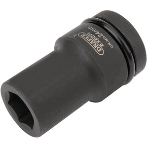 Draper Expert Hi-Torq&#174; 6 Point Deep Impact Socket, 1" Sq. Dr., 24mm - 425D-MM - Farming Parts