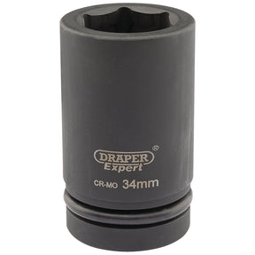 Draper Expert Hi-Torq® 6 Point Deep Impact Socket, 1" Sq. Dr., 34mm - 425D-MM - Farming Parts