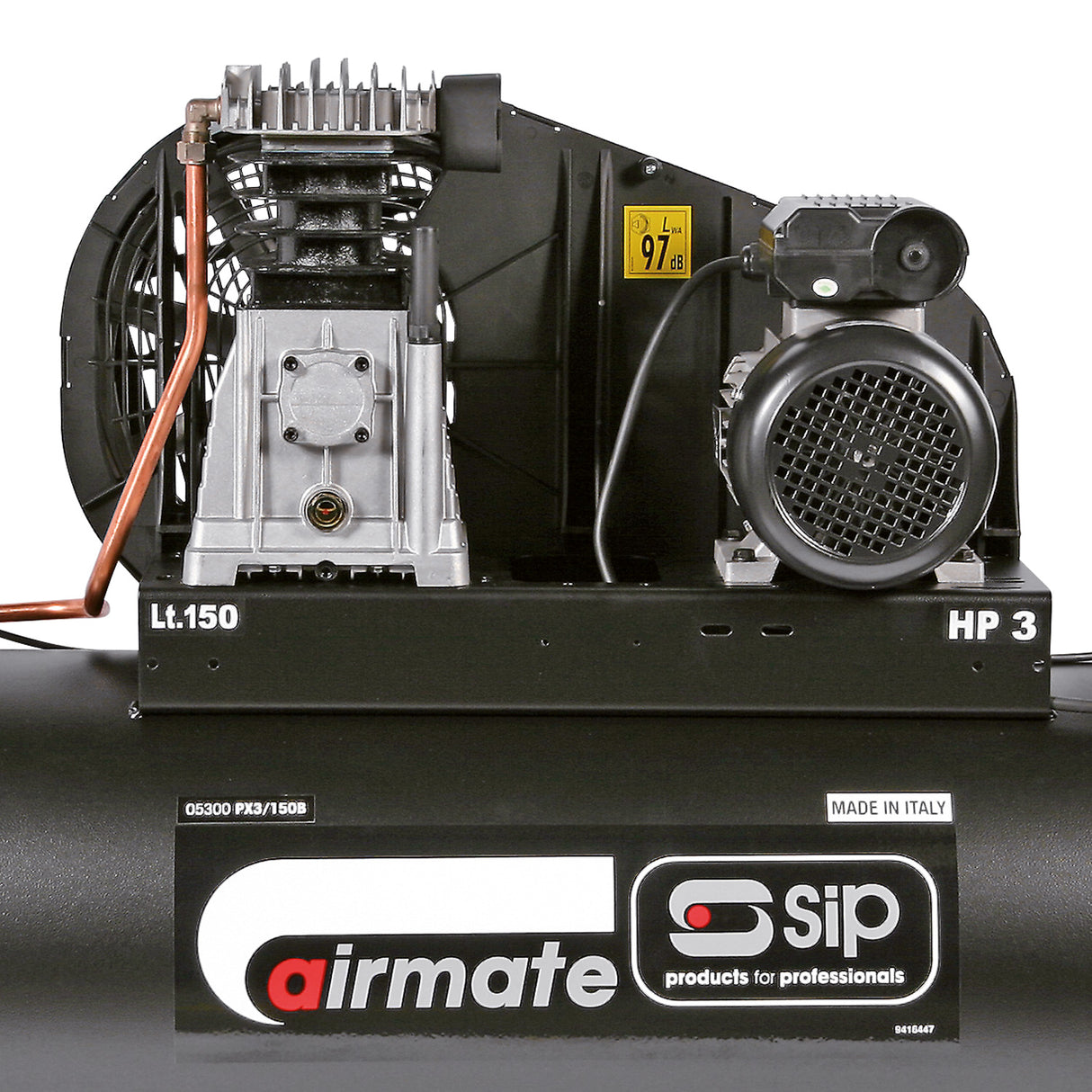 SIP PX3/150-SRB 150ltr Belt Drive Compressor with Aftercooler SIP-05300