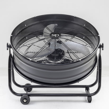 SIP 24" Heavy-Duty Drum Fan | 360° Airflow | Wheel-Mounted | IP-05637