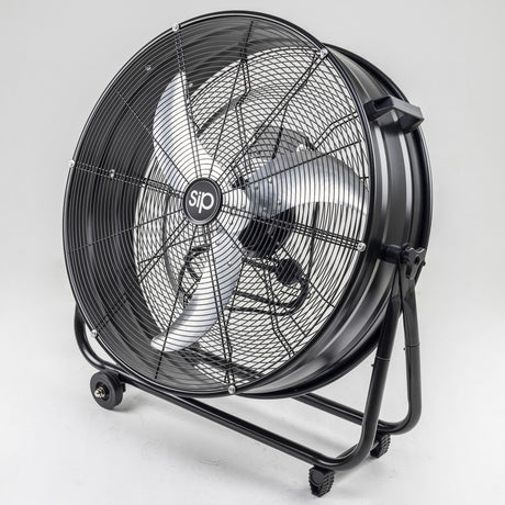 SIP 24" Heavy-Duty Drum Fan | 360° Airflow | Wheel-Mounted | IP-05637